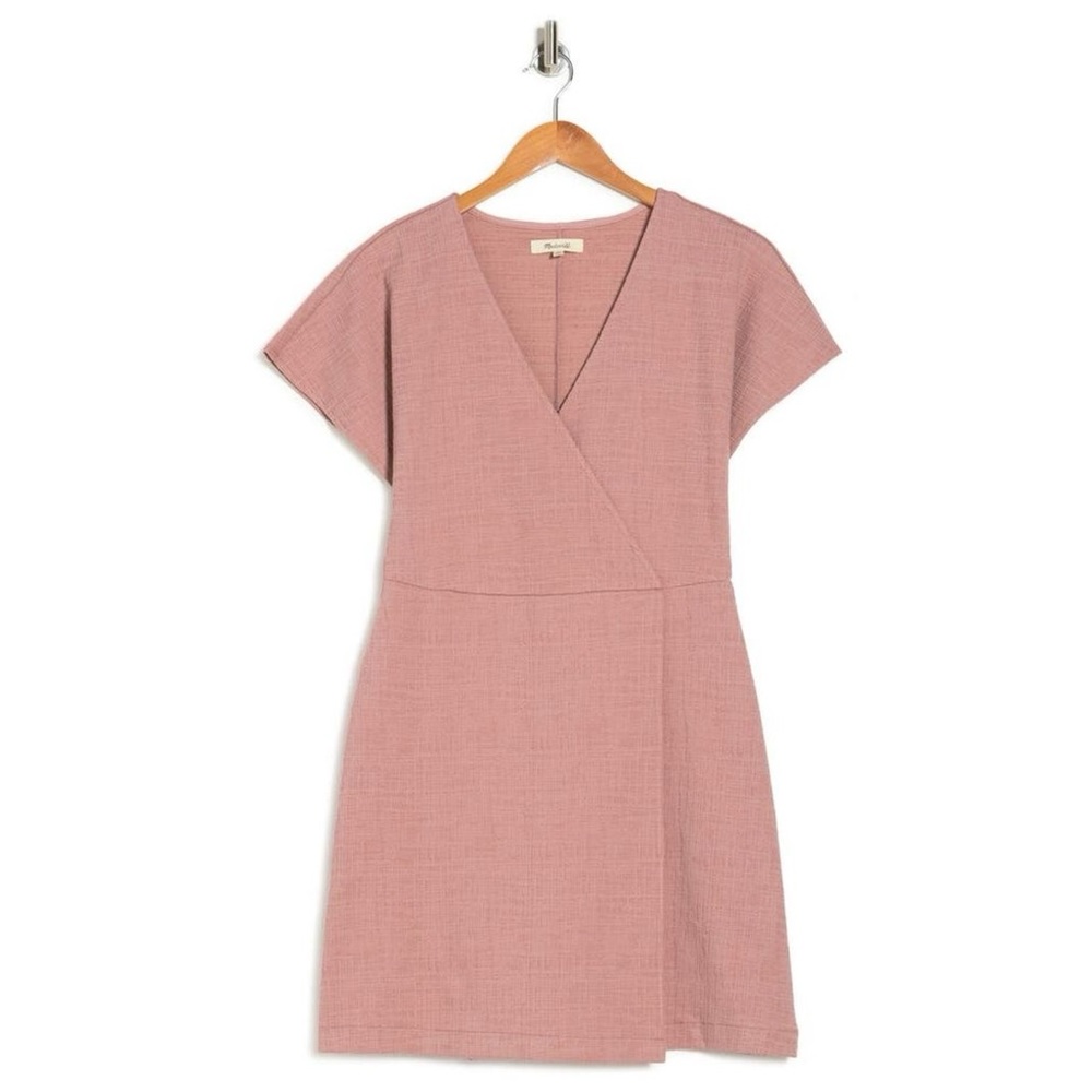 Madewell Cross Front Flutter Flutter Sleeve Dress